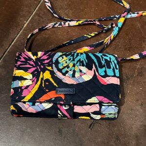 Vera Bradley multi colored purse/wallet with strap